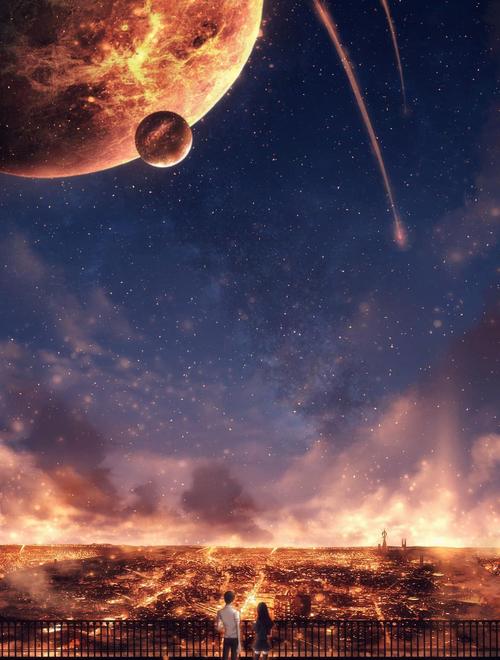 星空与树 梦幻壁纸的诗意栖居